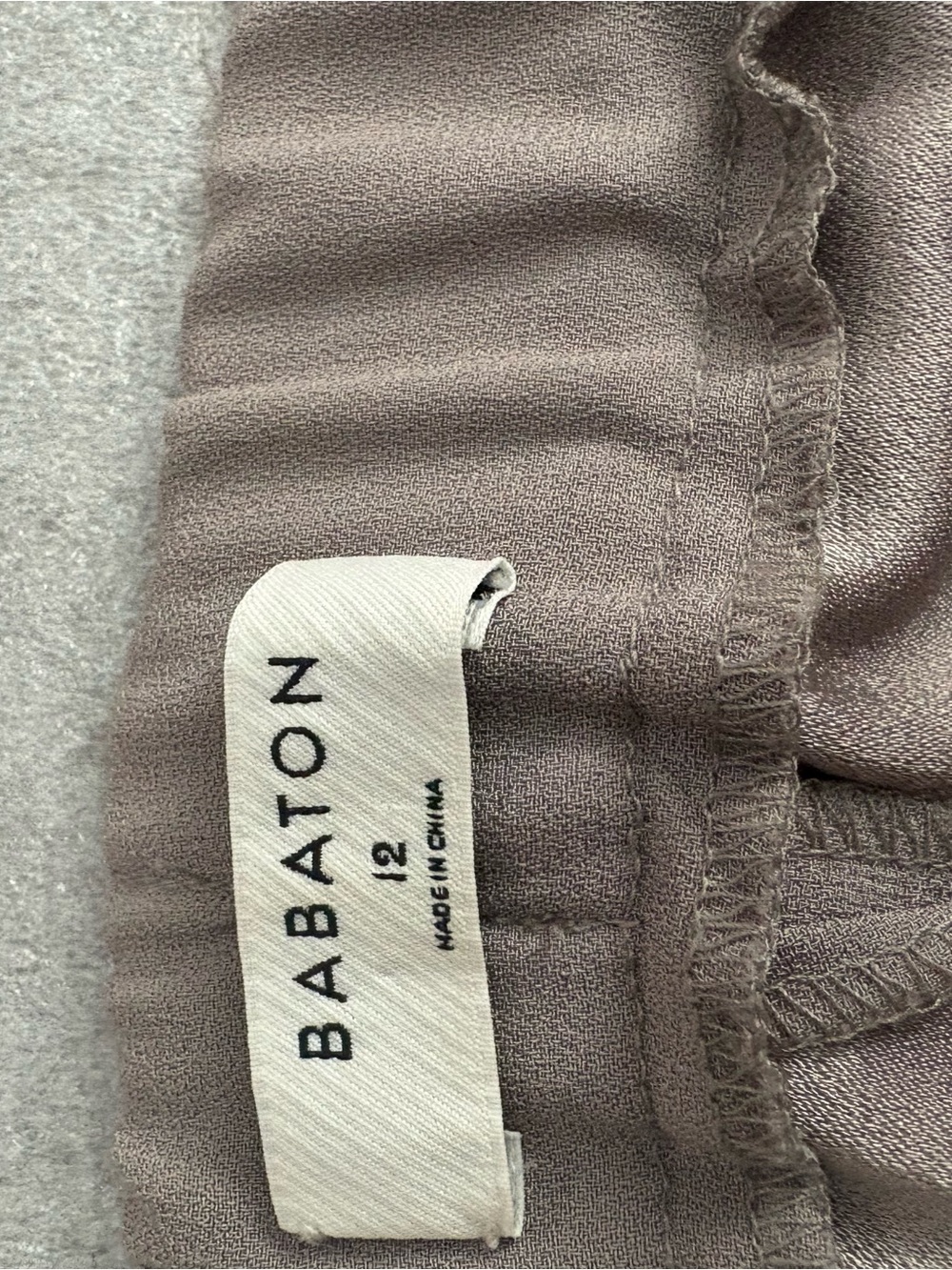 [12]Babaton Conan Taupe Crepe high rise Ankle Pants with Elastic Waist - Picture 6 of 11